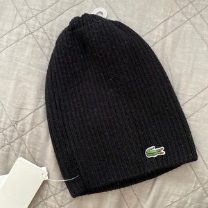 NWT Lacoste Merino Beanie
